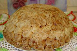 Блинный салат «Розы для любимых»