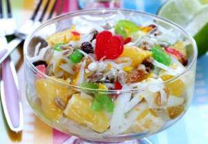 Салат с капустой, апельсинами и лаймом