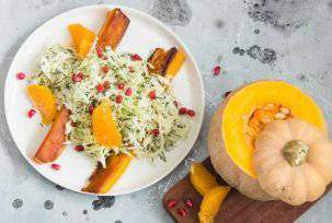 Салат из пекинской капусты с тыквой