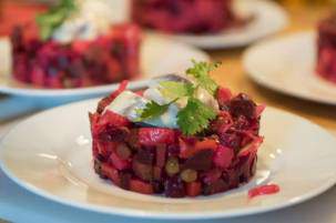 Винегрет с сельдью по-фински