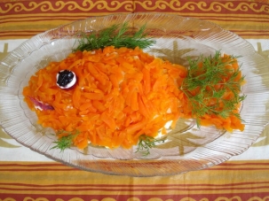 Салат «Золотая рыбка» для детского праздника