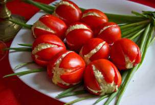 Сырный крем-салат «Тюльпаны»