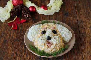 Новогодний салат «Собака»